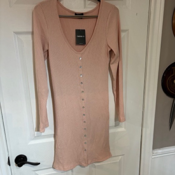 Forever 21 Button Down Dress Size LG NEW - Picture 4 of 5